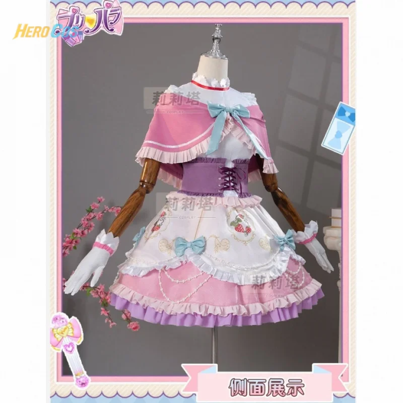 Manaka Laala Cosplay Anime Pripara Costume Lolita Dress Princess Dress Set completo per Ognissanti Natale Gioco di ruolo Donne Hero Cos