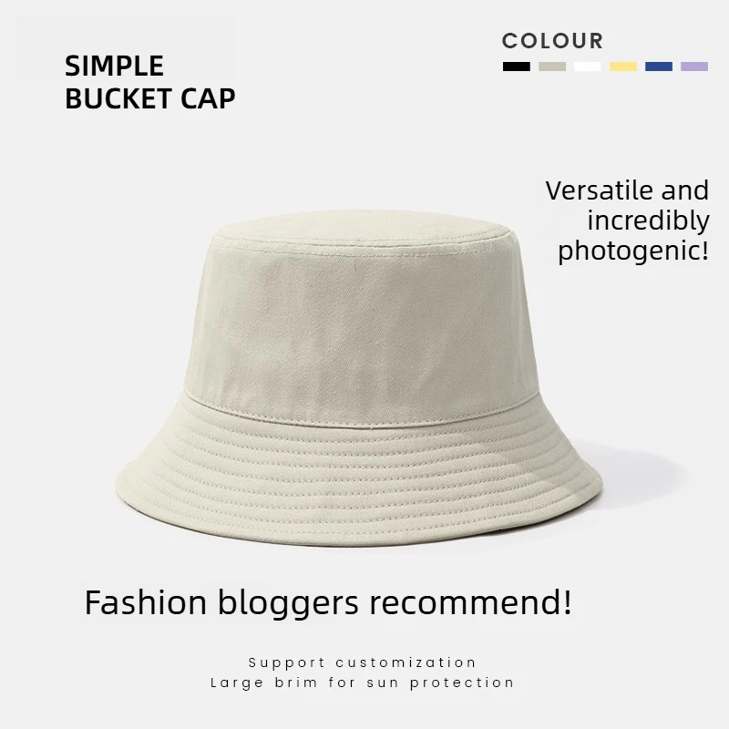 1pc Women Men Solid Fisherman Cap,Foldable Single-sided Wear Fishing Hat Spring Summer Outdoor Sunshine Bucket Hat for dailywear