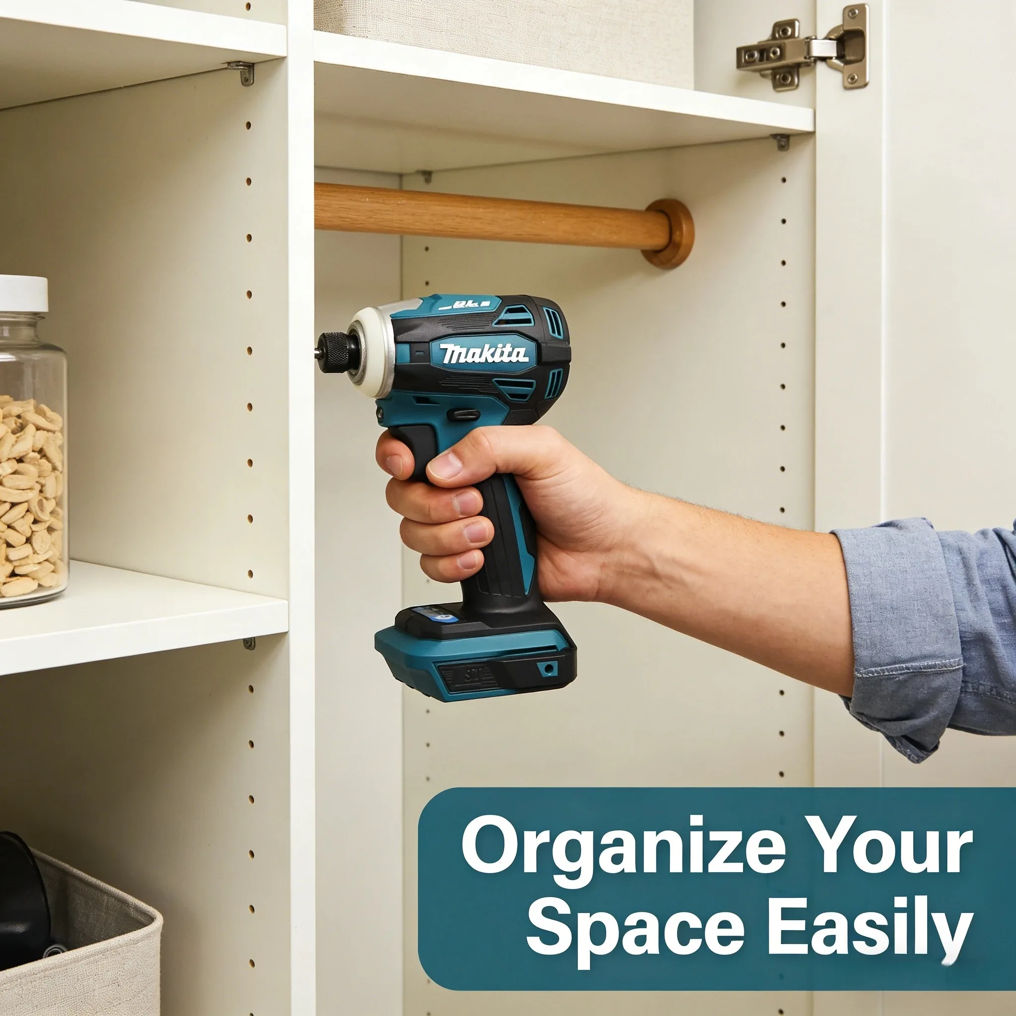 Makita 18V LXT Cordless Brushless Impact Driver DTD172 Bare Tool Built-in T Mode For Wood Drilling Bolt Fastening Projects