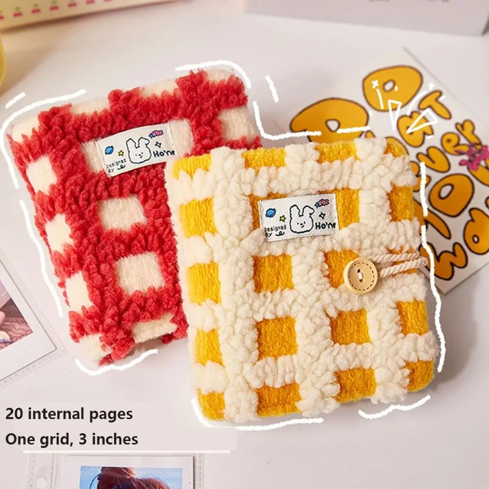 Loose-leaf Plush Photo Album Binder INS 3 Inch Photocard Collection Books Anti-scratch DIY Photocard Holder Collect Organizer