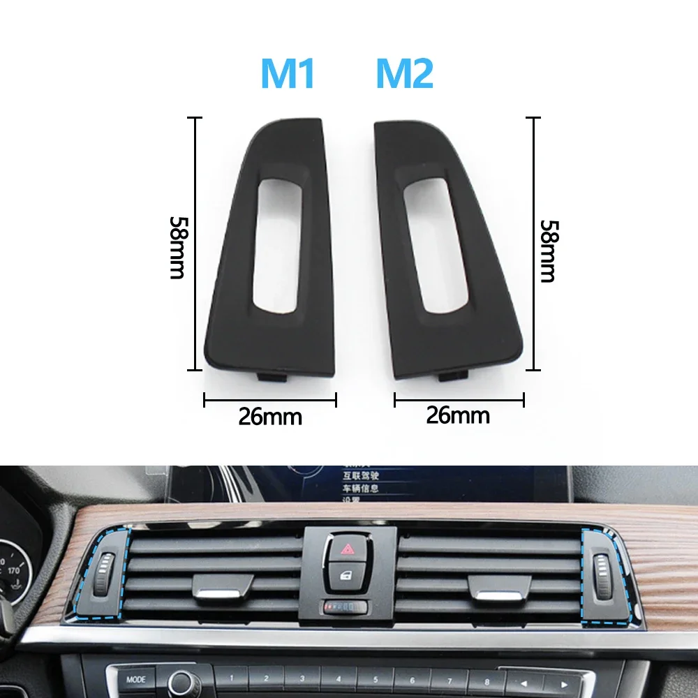 ตะแกรงช่องระบายอากาศด้านหน้าสำหรับ BMW ซีรีส์ 3 4 รุ่น F30 F31 F32 F33 F34 F35 F36 - ช่องระบายอากาศด้านซ้ายกลาง