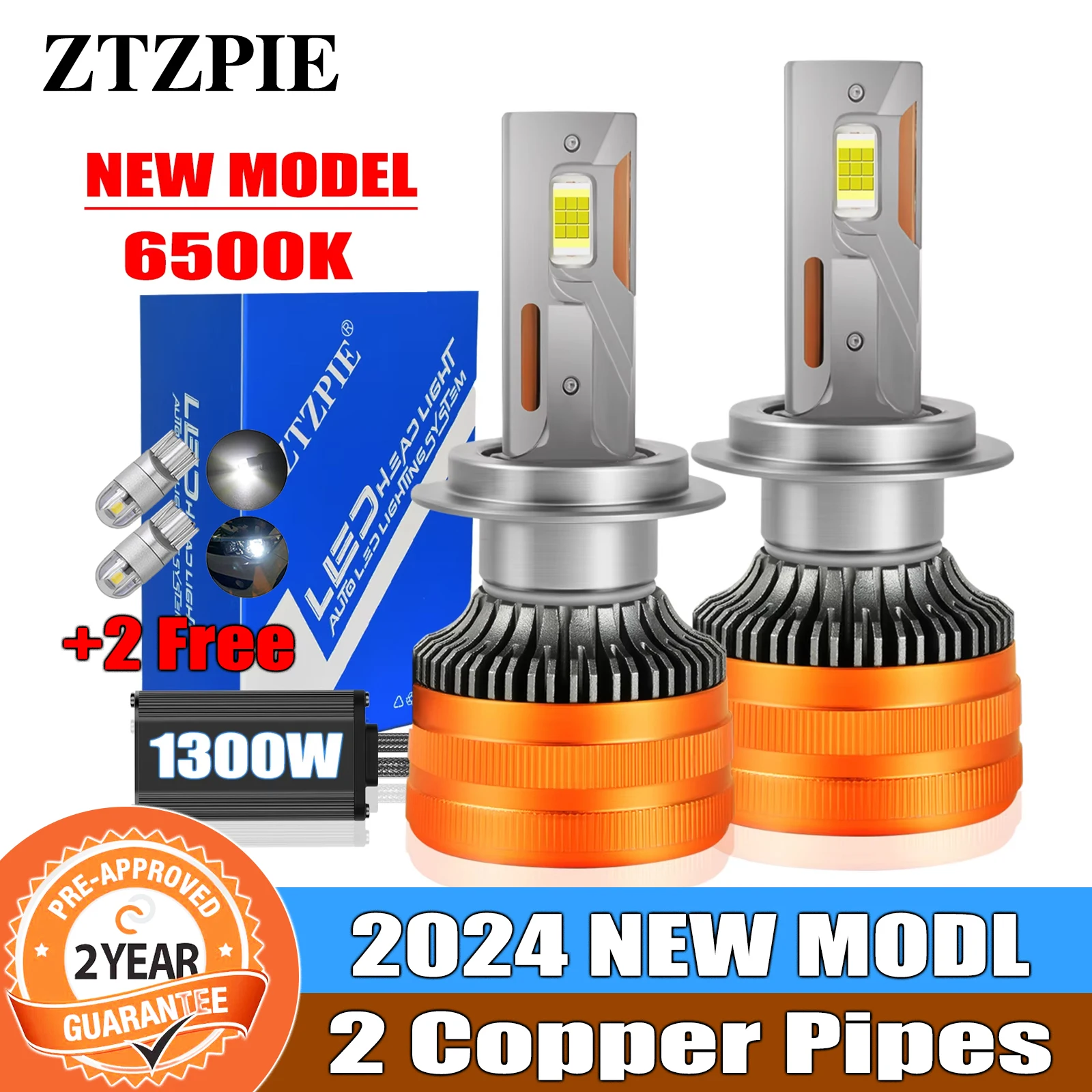 

ZTZPIE 6500K HB3 HB4 9005 9006 H1 H7 H4 H11 Лампы Canbus Светодиодная лампа CSP 7055 1300 Вт Автомобильная фара Супер яркая противотуманная фара 12 В