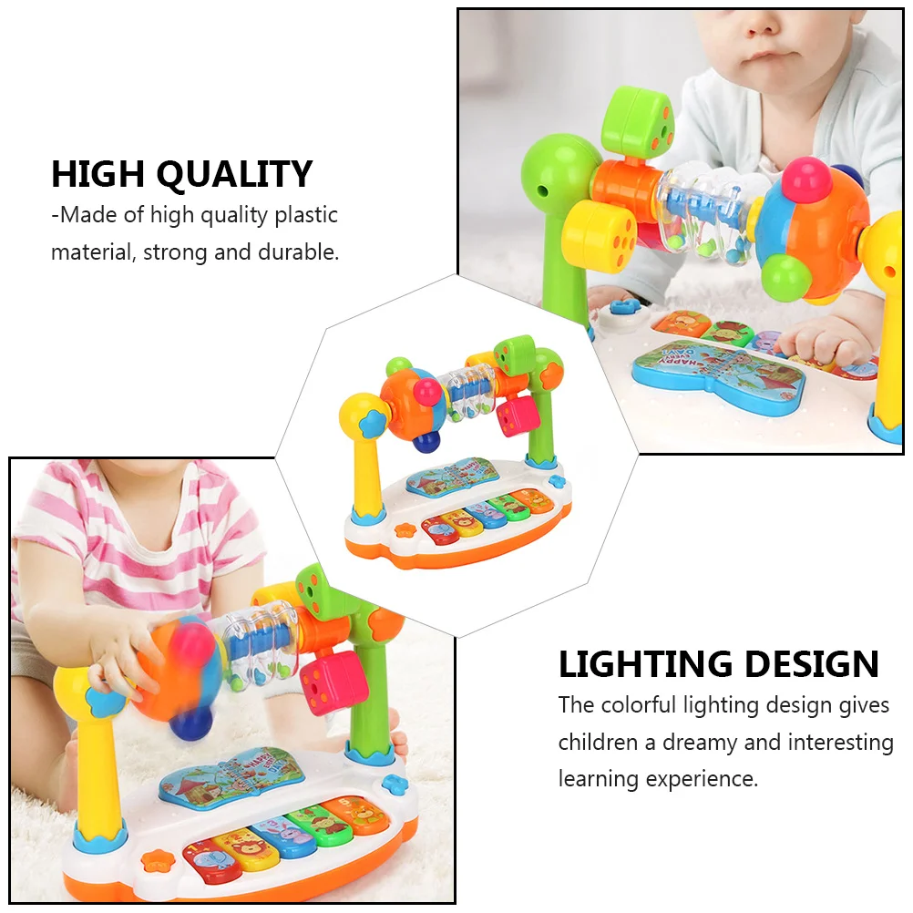 1 قطعة آلة موسيقية متعددة الوظائف ملونة التعلم المبكر البيانو التعليمية الكهربائية للأطفال اللعب الموسيقي
