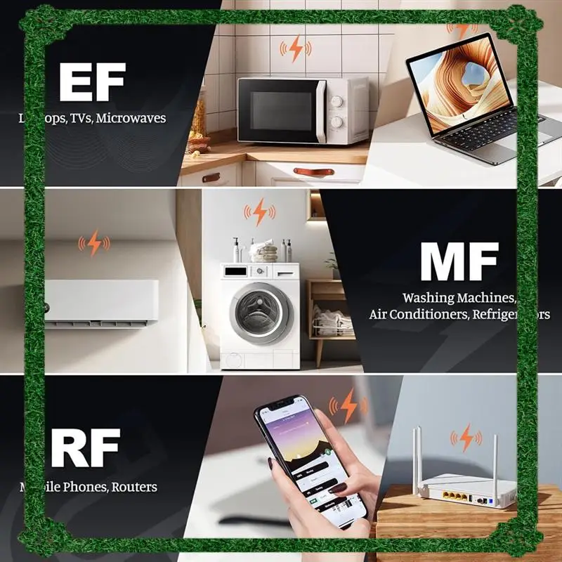 24-Hour Delivery EMF Meter, Rechargeable Digital Electromagnetic Field Radiation Detector Hand-Held Digital LCD EMF Detector