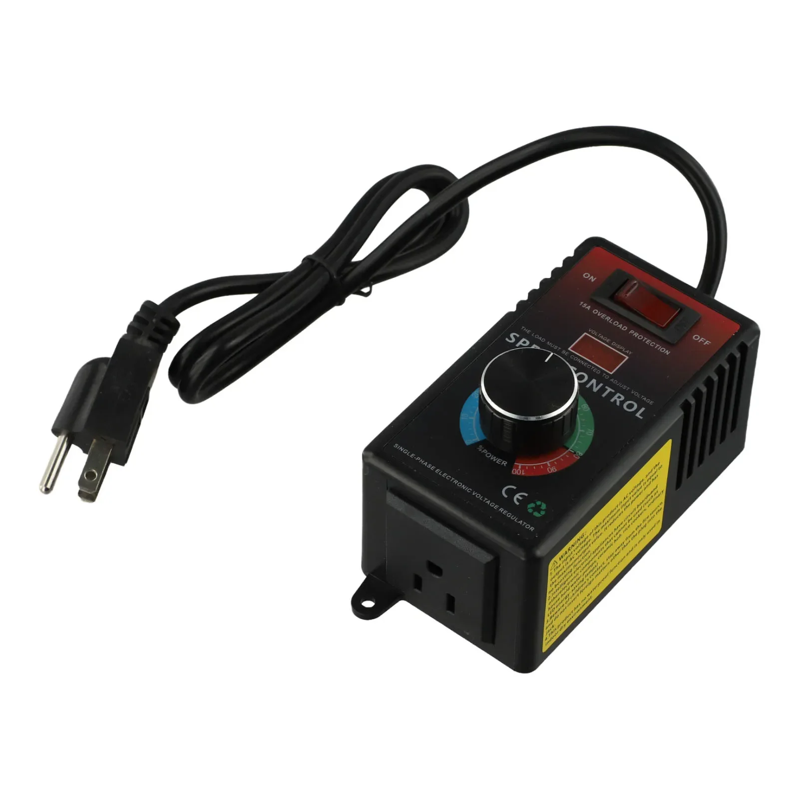 AC 전압 조정기 전자 속도 컨트롤러 난연성 쉘 긴 서비스 수명 조정 가능한 속도 제어 스위치