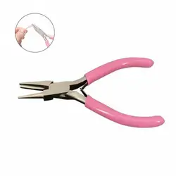 1 pz 5 pollici rosa Mini pinze a becchi concavi e rotondi per la creazione di gioielli/progetti di Hobby fai da te, pinze rotonde Concave Wire Wrap