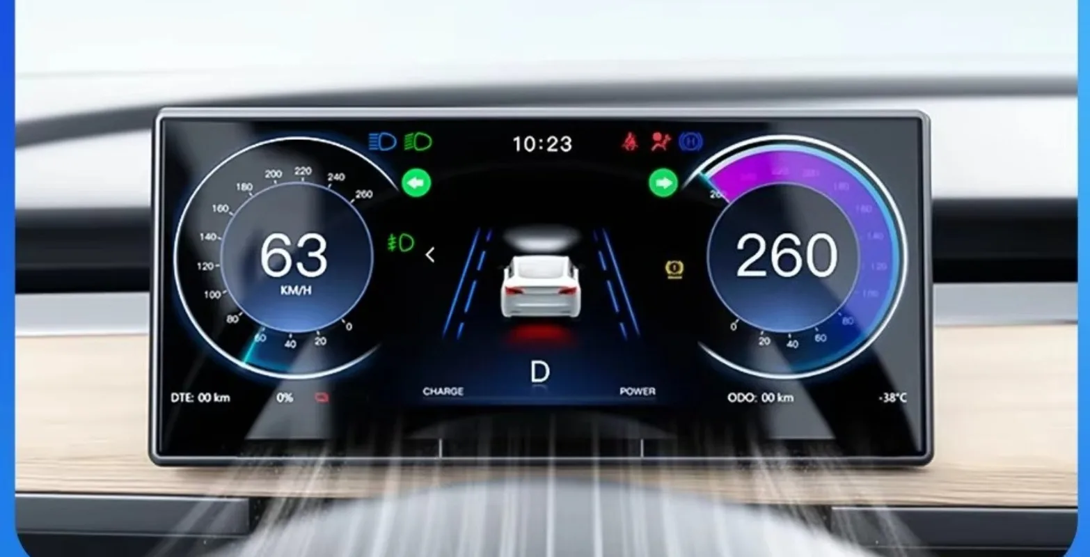 Headup Display Car  Dashboard Speed Meter Tire Pressure IPS 8.9