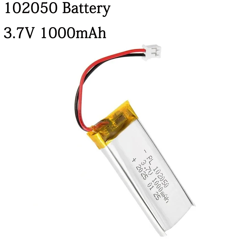 

3,7 В 1000 мАч 102050 литий-полимерная аккумуляторная батарея для косметического инструмента GPS светодиодная лампа с вилкой Ph2.0 100% реальная емкость