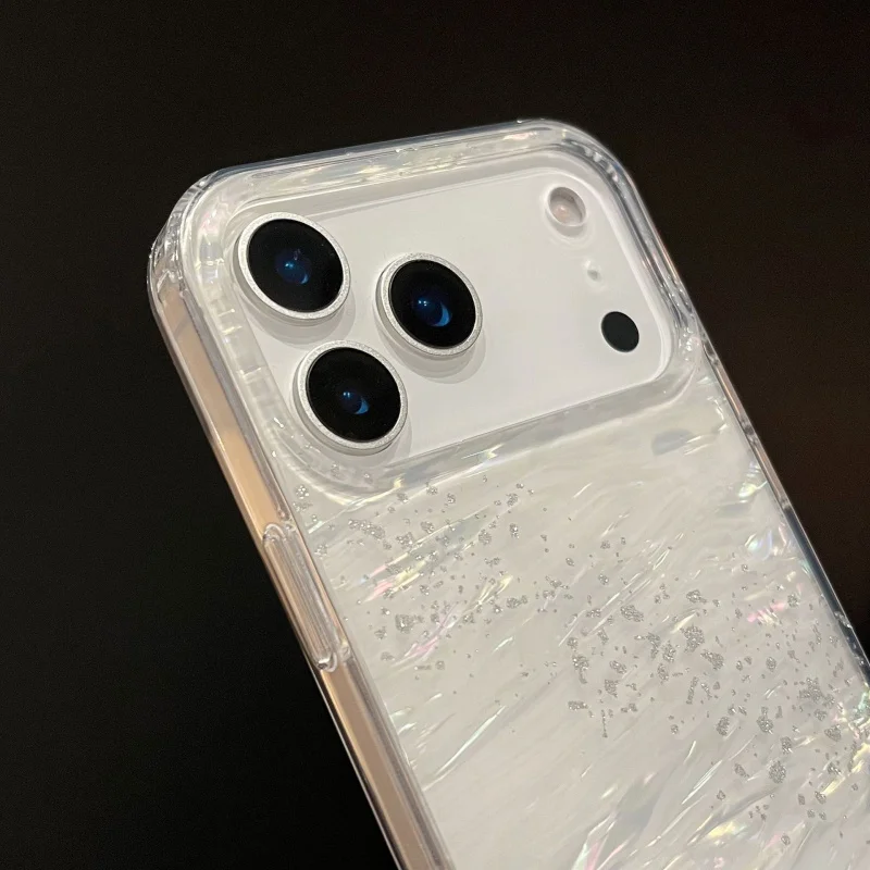 Gradient Colorful Shell Pattern Phone Case Compatible with iPhone 17 Pro Max Apple 16 Pro/15 Pro Protective Cover - Image 3
