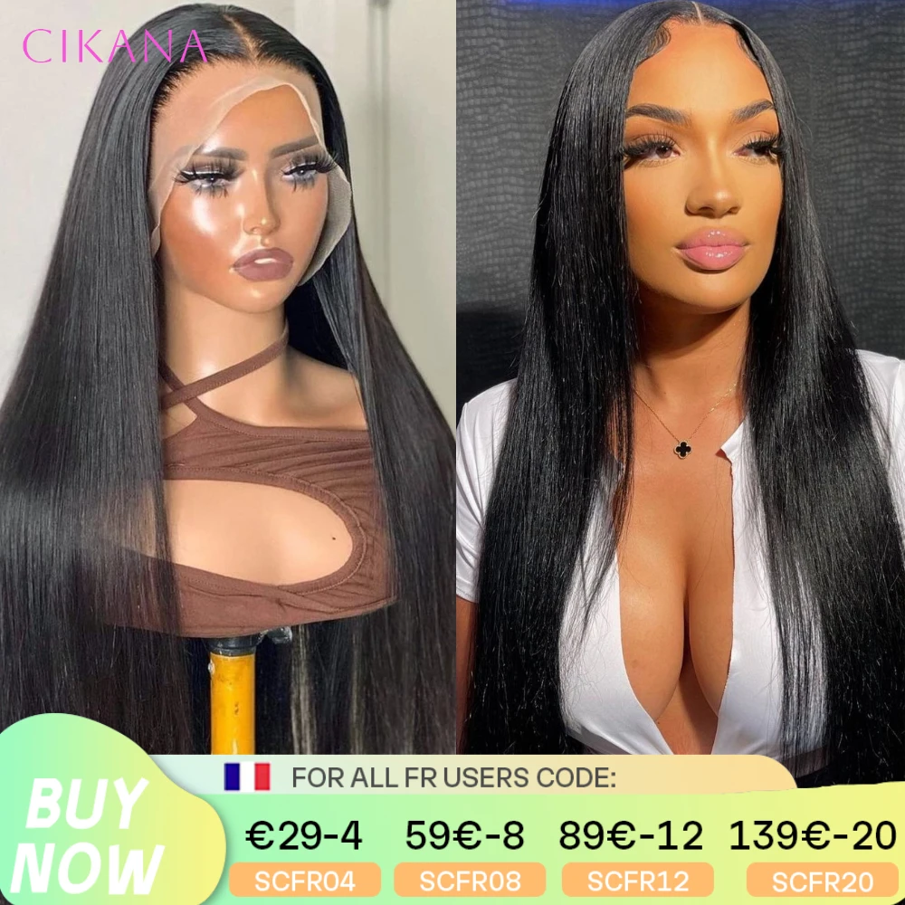 Bone Straight 13x4 HD Transparent Human Hair Wig 4x4 5x5 Glueless Lace Closure Wig 180 Density Brazilian Remy 13x6 Wig For Women