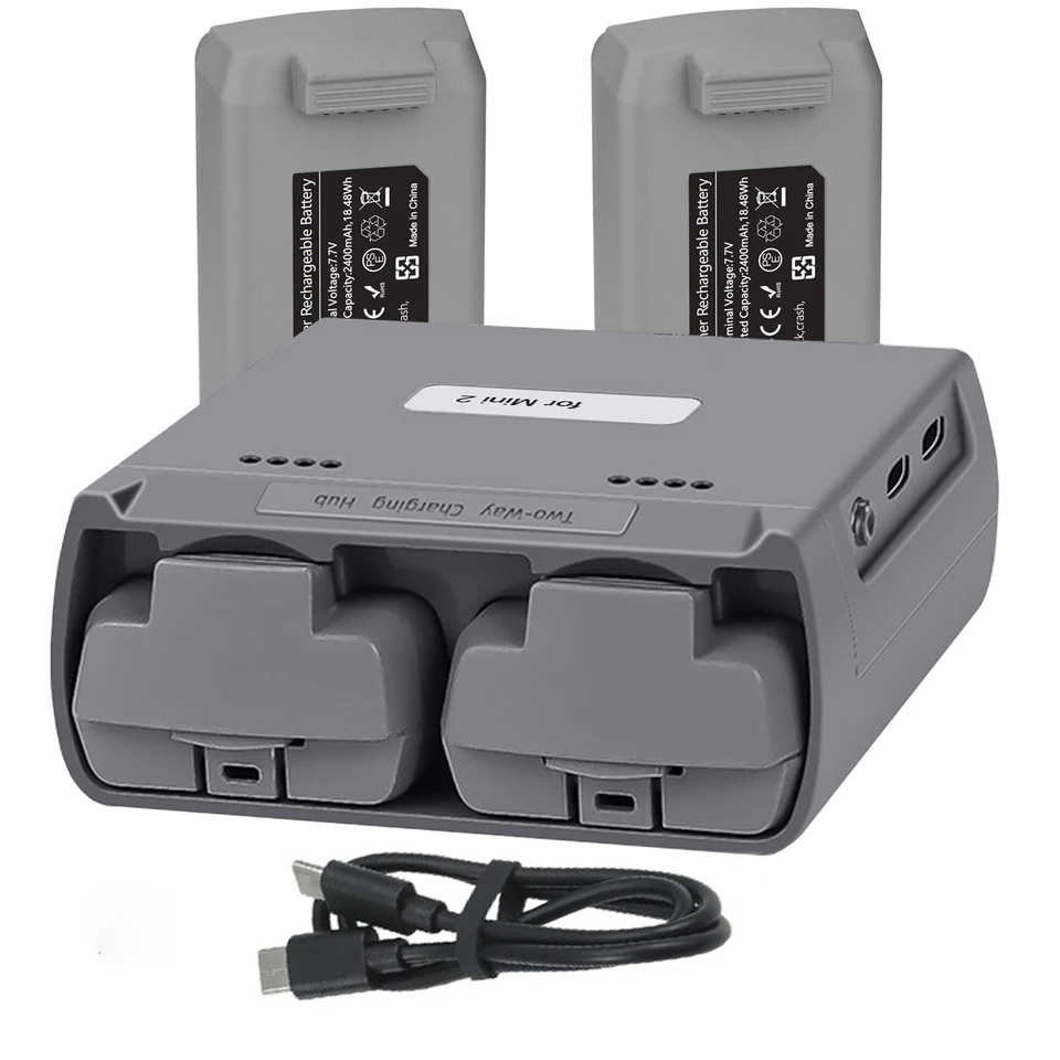 Dji mini 2用ミニバッテリー,ドローン用2400mAh,dji mini 2用