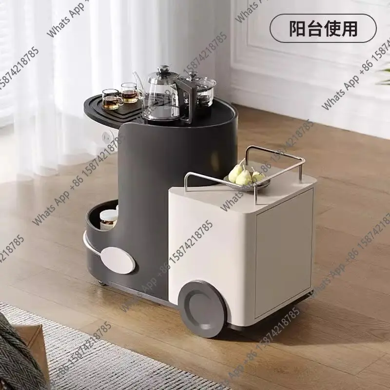 Rt Movable Tea Table Balcony Tea Table Household Small Apartment Leisure Cart Practical