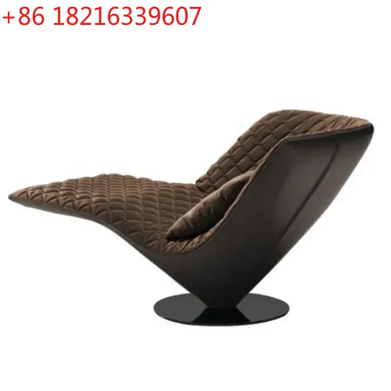YAO A  Minimalist special-shaped fiberglass single geometric armrest leisure chair  lobby model room lazy recliner