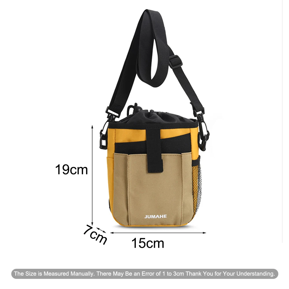 Bolso de hombro de entrenamiento para mascotas, bolsa portátil para caca de perro, suministros de almacenamiento al aire libre, gran capacidad, moda