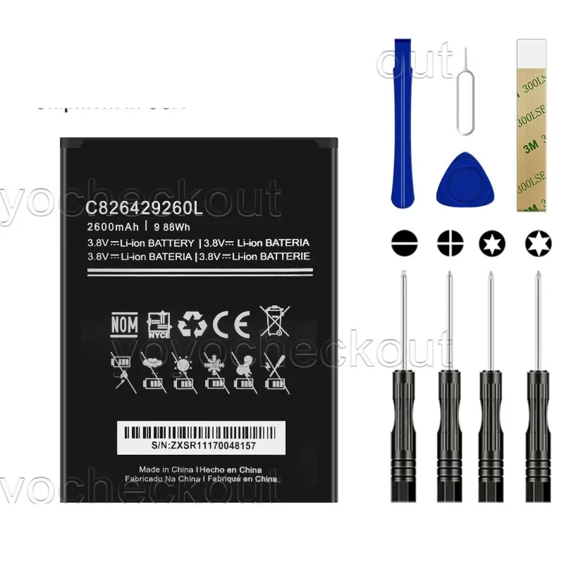 

For M2X M2 LTE Replacement Battery C8296260L Tool Kit -