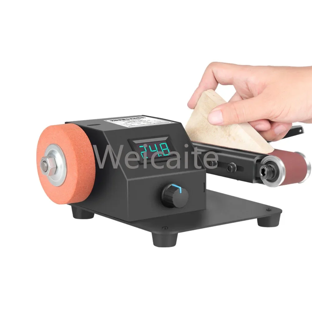 350W Belt Sander Electric Sanding Polishing Machine Grinding Sander Grinder Small Sand-belt Machine