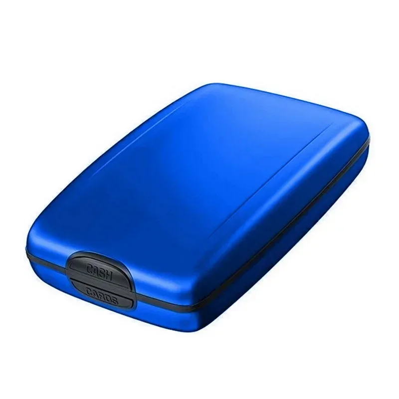 Portemonnees Heren Portemonnee Stijve Creditcard Case Anti Rfid Scanning Protector Voor Unisex Bankkaart Houder Metalen Portemonnee