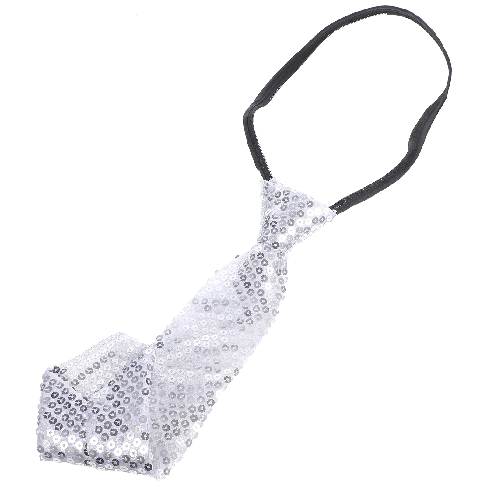 

1pc Sequin Shine Necktie Fashion Cosplay Party Costume Decor Reusable Long-Lasting Skin-Friendly Delicate Elegant Office Leisure