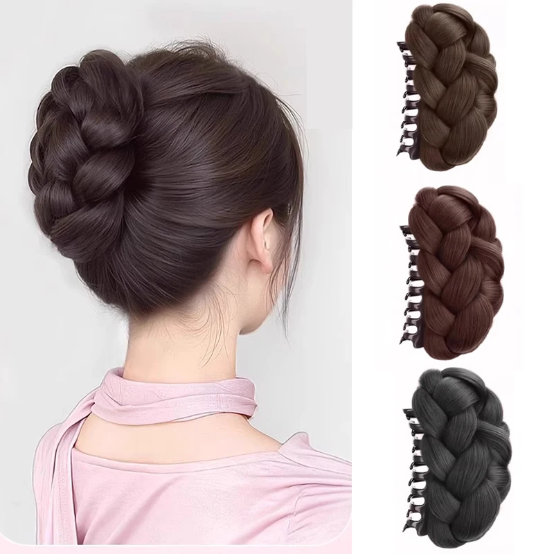 

Синтетическая заколка для волос, пушистый натуральный парик, длинный парик с шариковой головкой и пушистой петлей для волос, заколка для волос