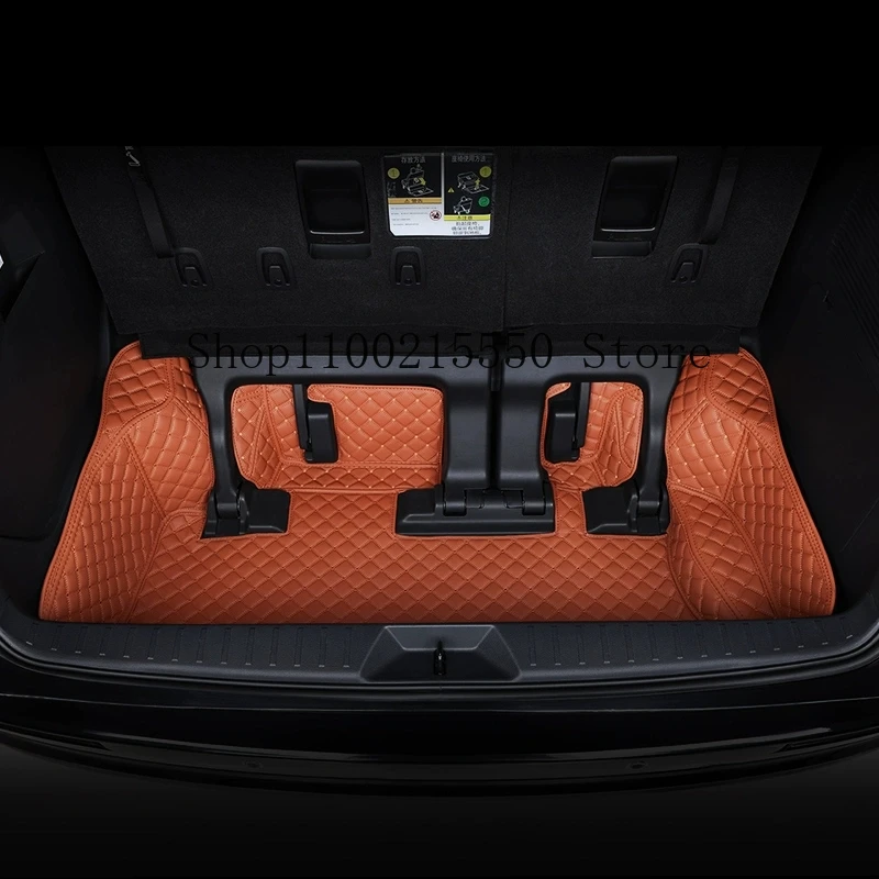 For Toyota GRANVIA SIENNA 2024-2025 Full Set Sheet Trunk Mat Leather Durable Cargo Liner Boot Carpets Interior Cover Accessories