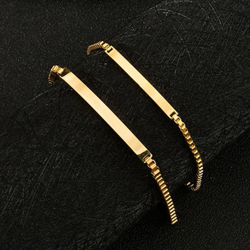 Fnixtar 20pcs Stainless Steel Woman Mens Bar Bracelet Gift DIY Lover Couple Girls Daily Wear Metal Jewelry Accessories