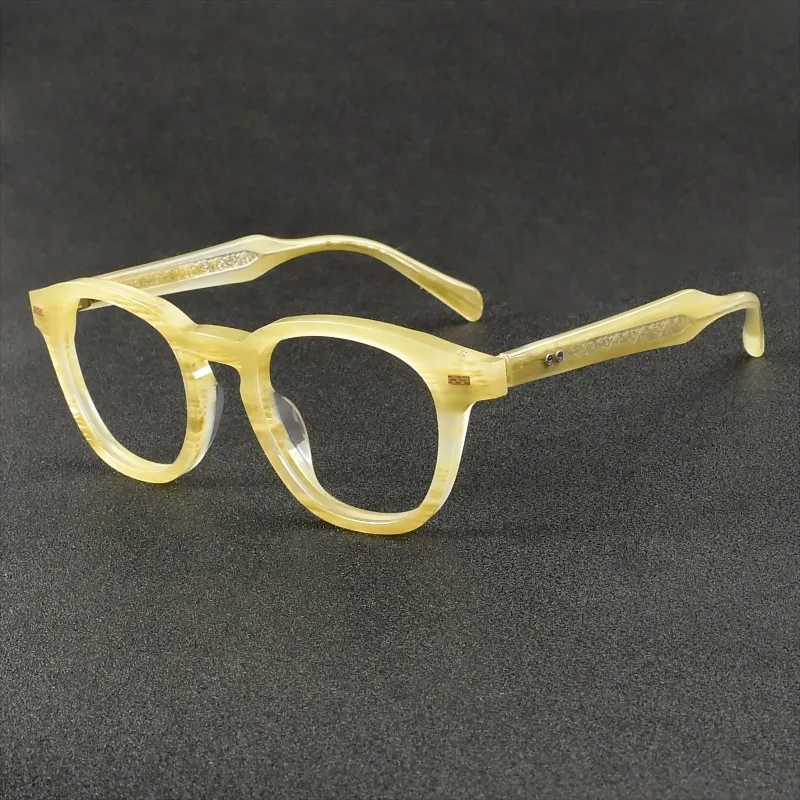 High-end Retro Tortoiseshell Glasses Frame Customizable Lens Acetate Eyeglasses Frame Ideal Daily Wear&Casual Business Styling