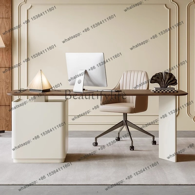 Executive Wooden Office Desk Drawer Design Storage Organizers Office Desk Minimalist Computer Mesas Escritorio Trendy Furniture