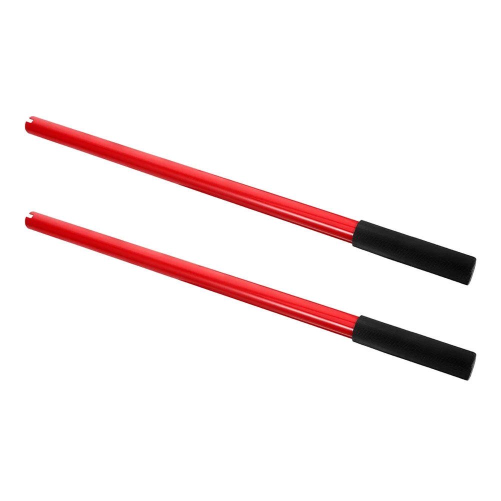 

2pcs Hydraulic Jack Rocker Extended Lever Single Section Handle Red Automotive Repair Spare Parts Trailer Jack Compatibility