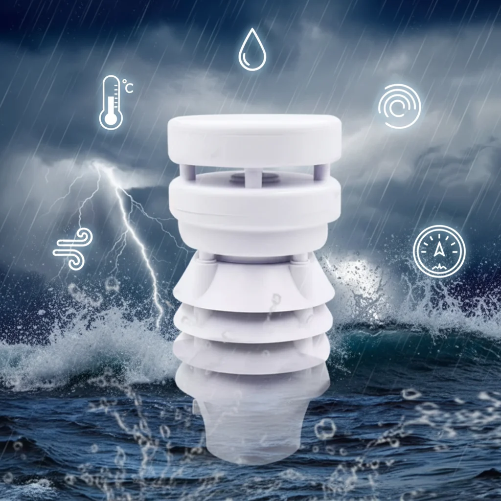 VWS005Y3 Customizable Digital 0-40m/s 5 Elements Micro Weather Station Marine Anemometer OEM&ODM Supported