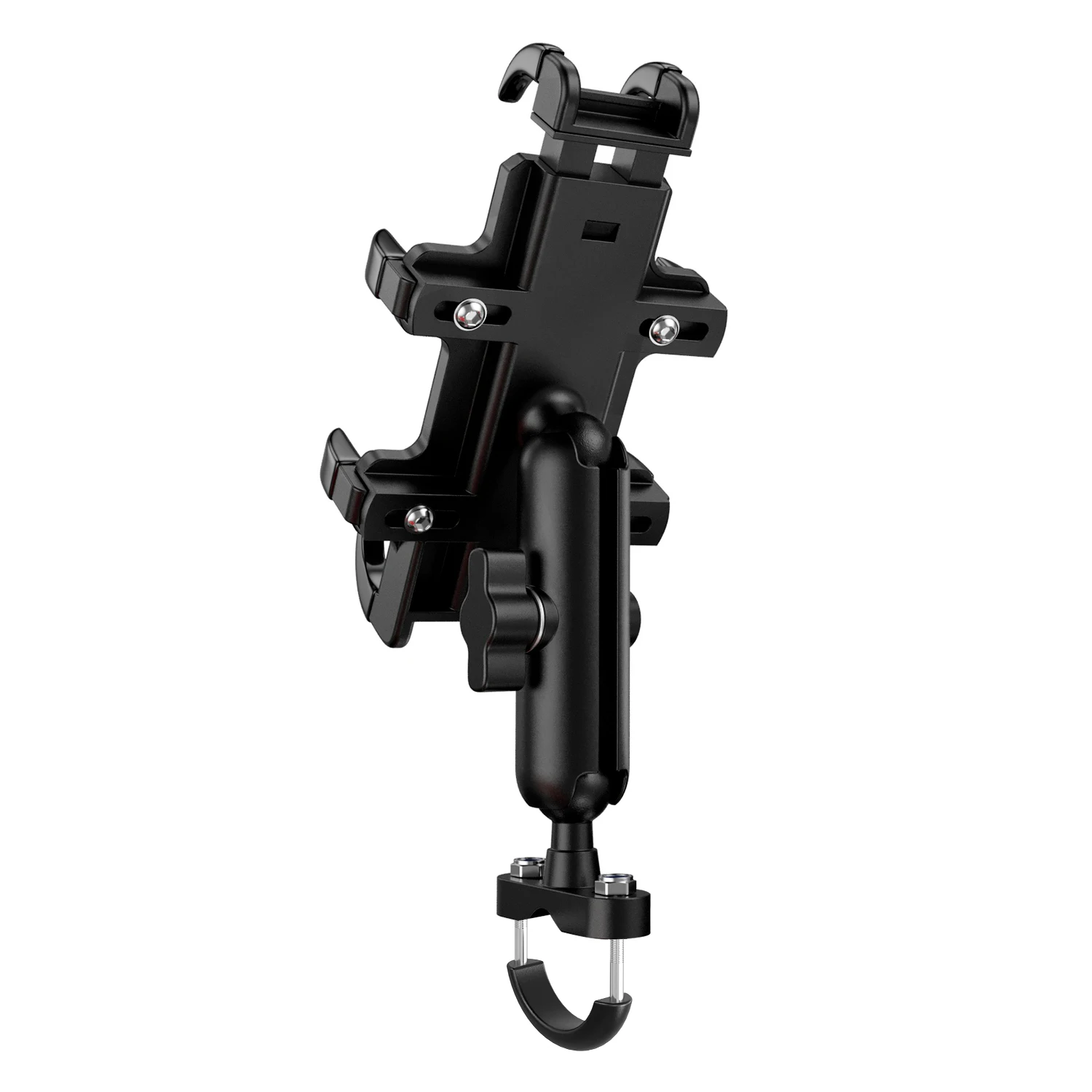 Motorcycle Mobile Phone Holder Shock-Absorbing Anti-Skid 360° Universal Ball Head Rotating Eight Claw Silicone Fixed Bracket