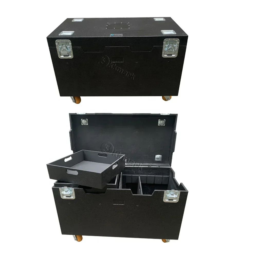 1/2 Pack-FB Stackable Transportation Durable Road Trunk Reinforced Utility Fiberglass Flight Cases