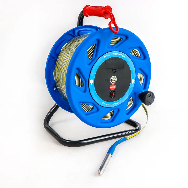 14mm Probe Water Drilling Rig 100m 300m Battery Dip Meter Depth Deep Well Water Level Meter Gauge