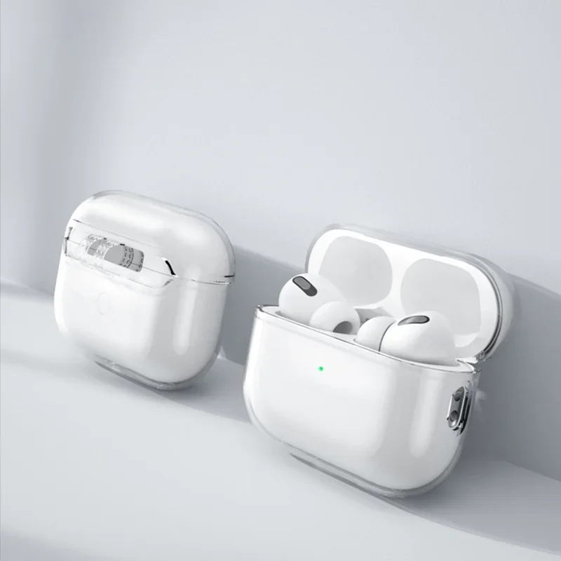حافظات سماعات أذن شفافة جديدة لأجهزة Airpods 4 /2 /3 حافظة سماعات الرأس حافظة واقية لأجهزة Apple Airpods Pro 2 Airpods