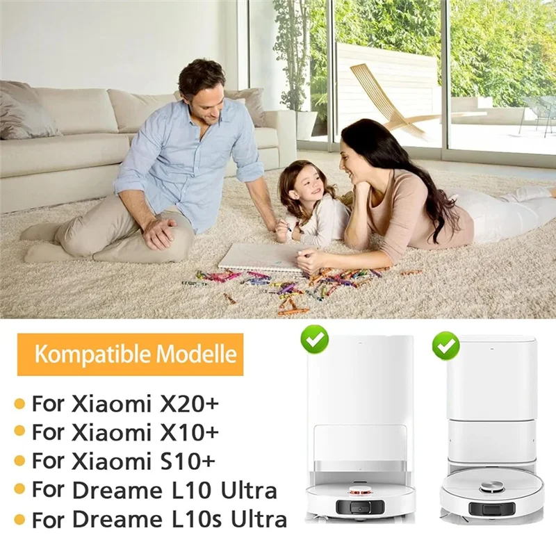 

A16Z Accessories Kit Fordreame L10s Ultra / L10 Ultra, X20+ Accessories Main Side Brushes Hepa Filters Mop Pads Dust Bags