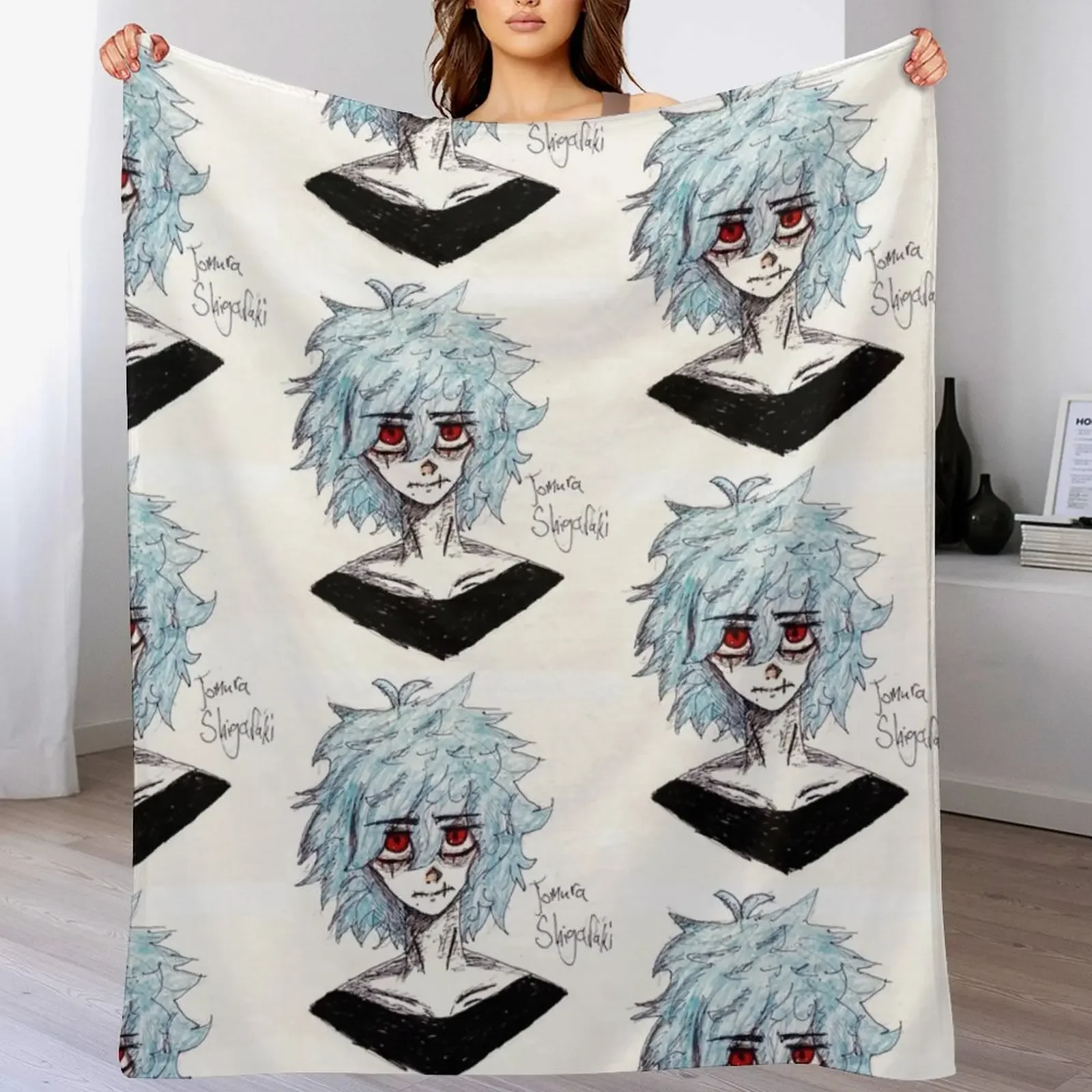 

Tomura Shigaraki Throw Blanket Spring Fall Cozy Throw Blanket for Couch