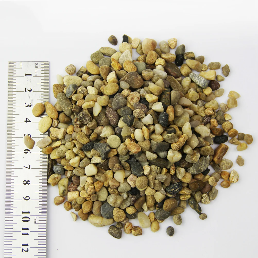 River Stones Pebbles Gravel: 2 Bags Polished Pebble Decorative Smooth Gravel Outdoor Decorative Stones for Aquarium Landscaping