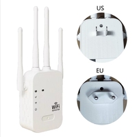 300Mbps WiFi Repeater WIFI Router 2 in 1 2.4Gz Booster Extender with 4 Antennas WIFI Coverage