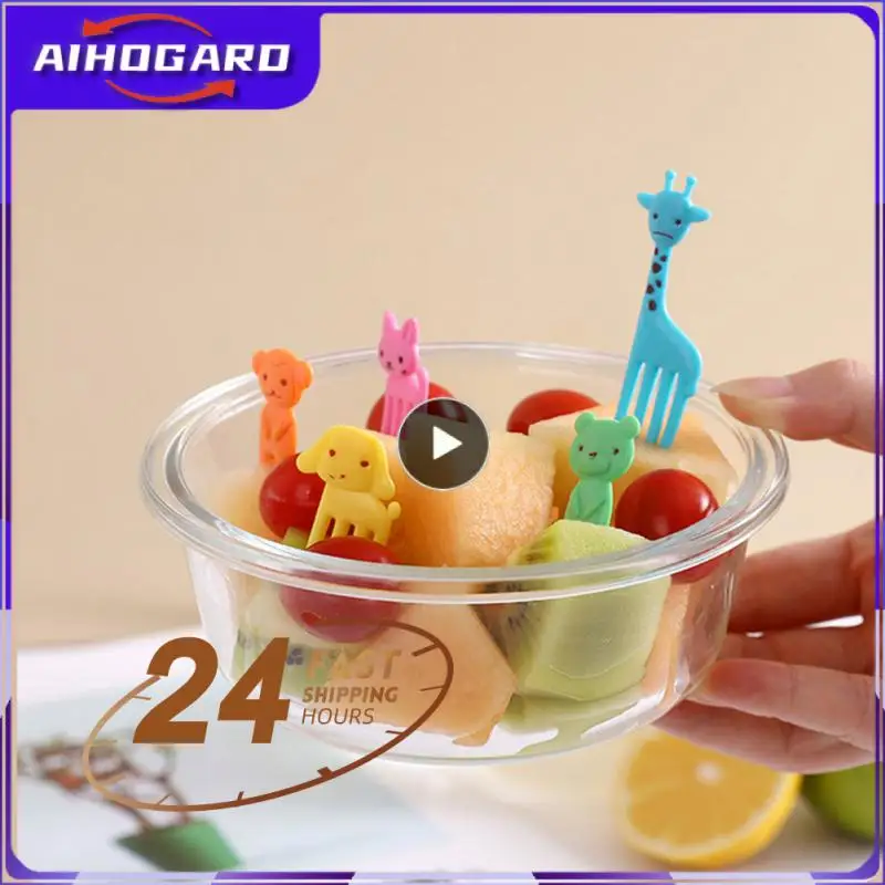 Dessert Forks Portable Mini Animal Shape Cute Cartoon Fork Fruit Fork Toothpick