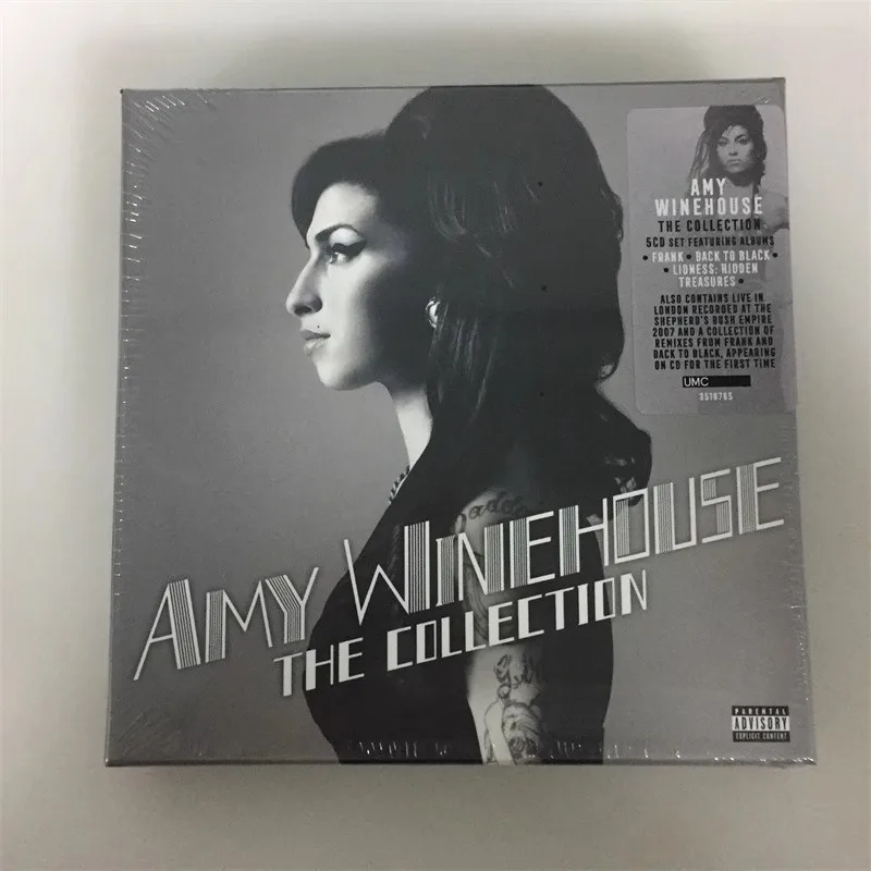 

R&B Amy Winehouse Music CD The Collection Album Back to Black 5pcs Music Record Cosplay Walkman Car Soundtracks Box Party Music