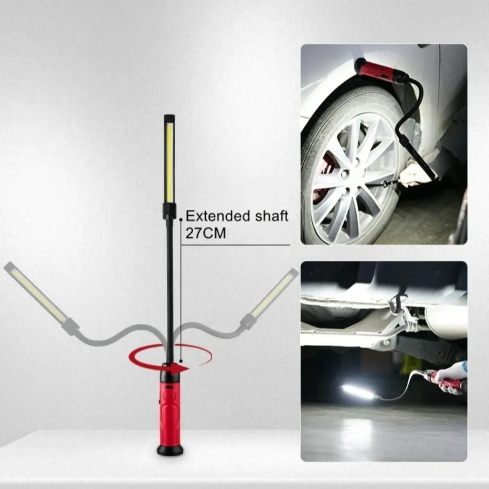Flexible Gooseneck Magnetic Repair Flashlight Freely Bendable Inspection Lamp for Auto Maintenance Machine Tool Use