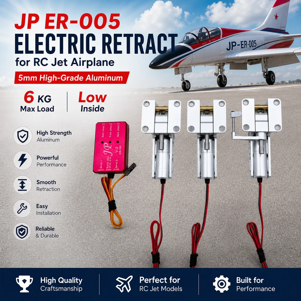 JP ER-005 5mm High-Grade Aluminum Electric Retract 6kg Low Inside for RC