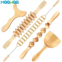 Wood Therapy Massage Tools Wooden Guasha Tool Anti Cellulite Massage Roller Tool Handheld Cellulite Massage Wooden Cube Massager