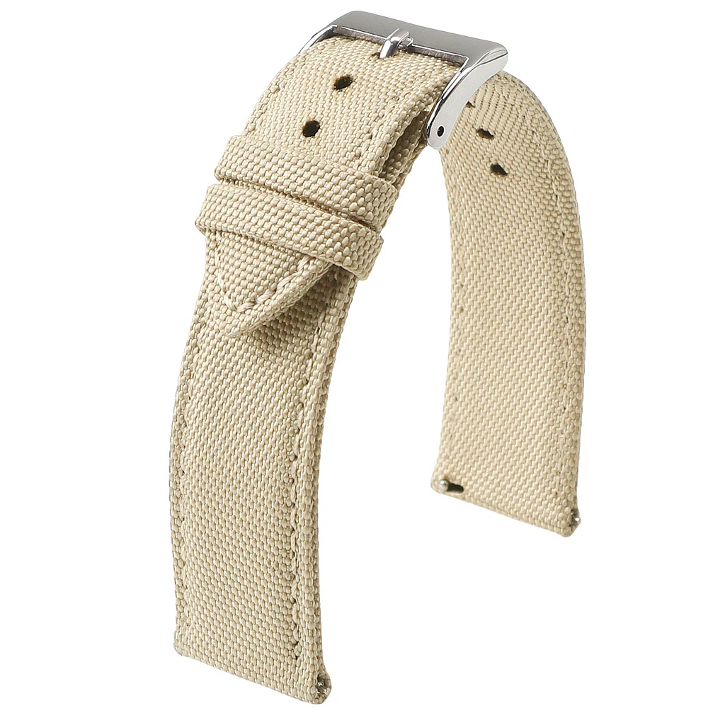 Segeltuch-Uhrenarmband, beidseitig atmungsaktives Nylonband, 16mm 18mm 19mm 20mm 22mm 24mm, Schnellverschluss-Uhrenarmband für Herren, für Omega – Detail 10