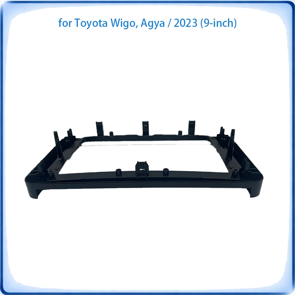 Car Radio Fascia Frame For Toyota Wigo & Agya 2023 9 inch Stereo Panel With Canbus Decoder & Wiring Harness