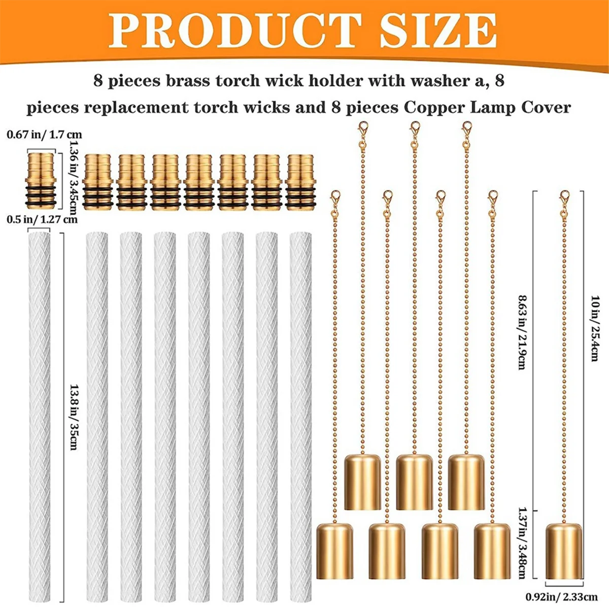 16 قطعة مجموعة شعلة زجاجة النبيذ DIY الشعلة محلية الصنع ، تتضمن حامل فتيل الشعلة النحاسية مع غسالة ، فتائل الشعلة وغطاء المصباح الساخن