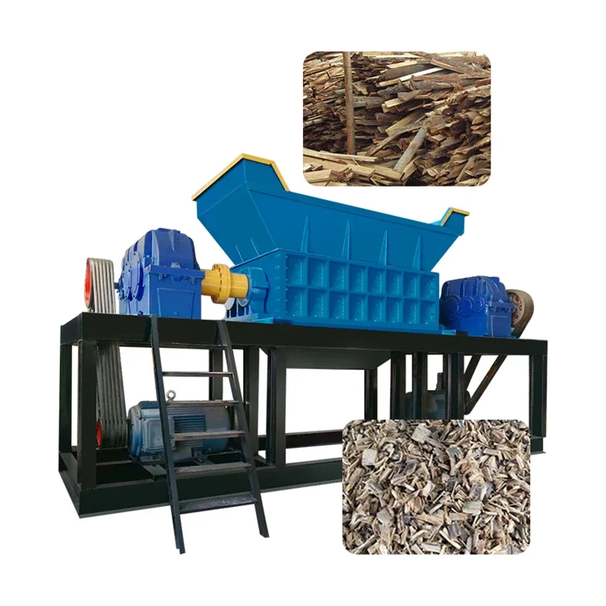 Powerful wood shredders Two Shaft Crusher Shredder for wood