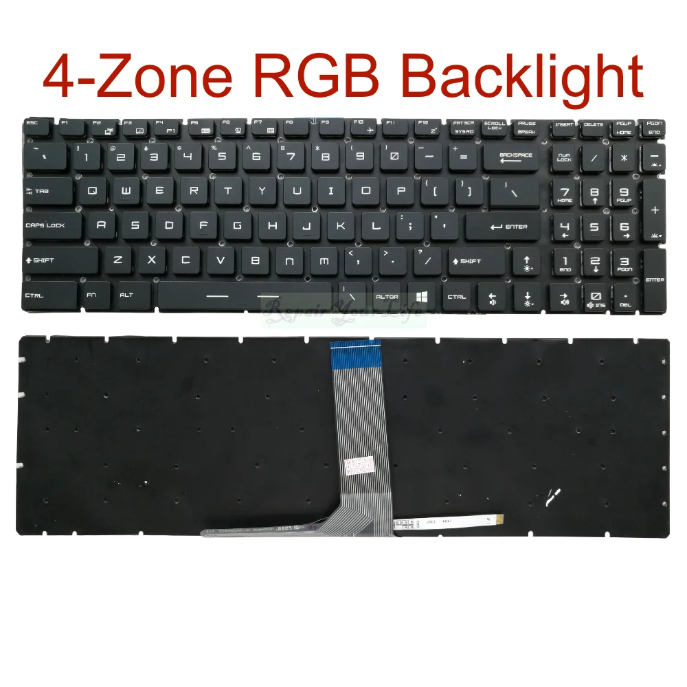 

US RU French RGB Colorful Backlit Keyboard for MSI GS60 GS70 GS72 GE62 GE72 GT72 GT72S 6QD 6QE 6QF MS-1782 MS-1783 MS-1772 16u6