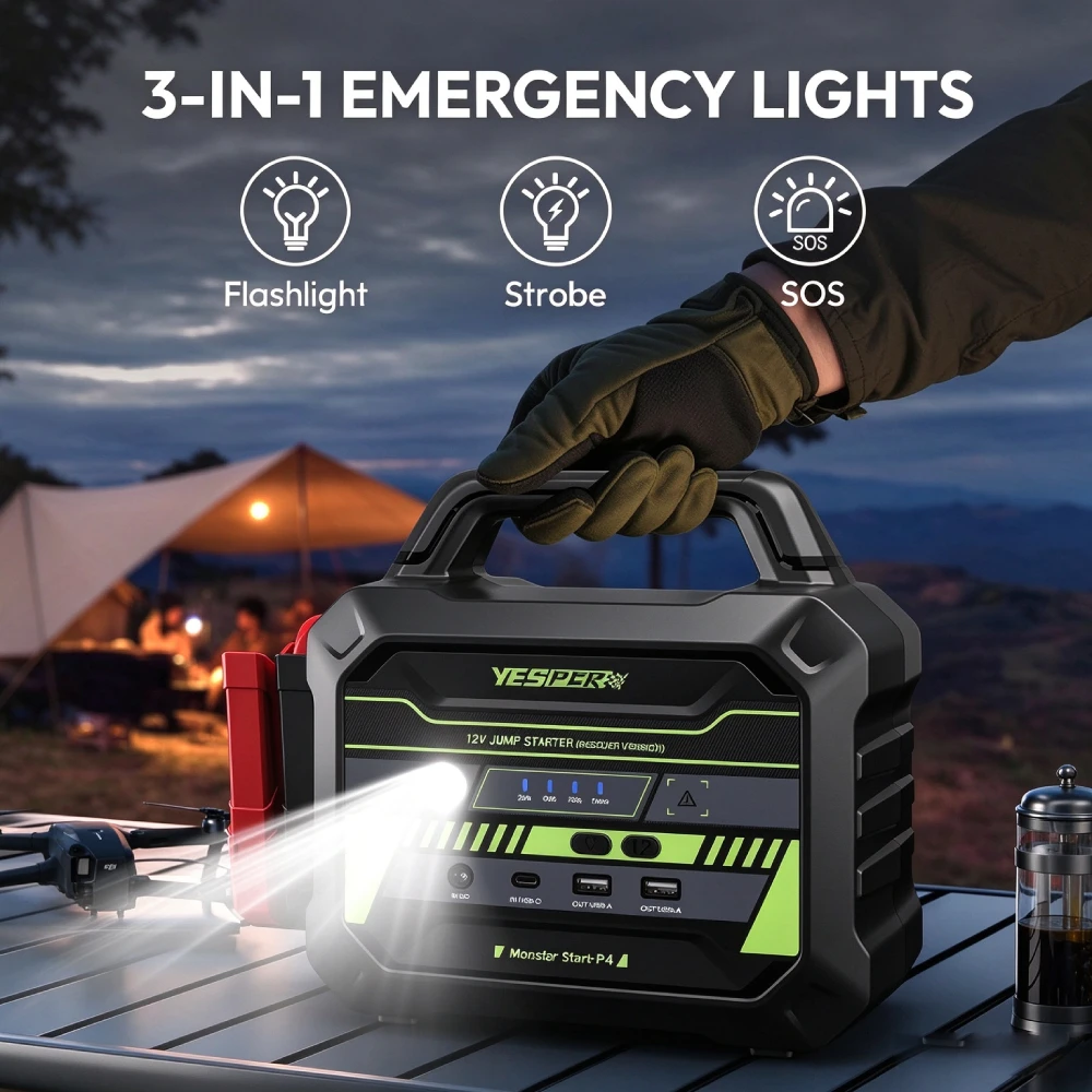 YESPER MONSTER P4 6000A เครื่อ - Jump Starter 12V Diesel บทวิจารณ์และราคา