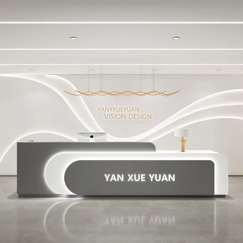 

Простая медицинская стойка регистрации Beauty Company Retor Стойка регистрации Светлая роскошная офисная мебель для приема и стола YSJDT