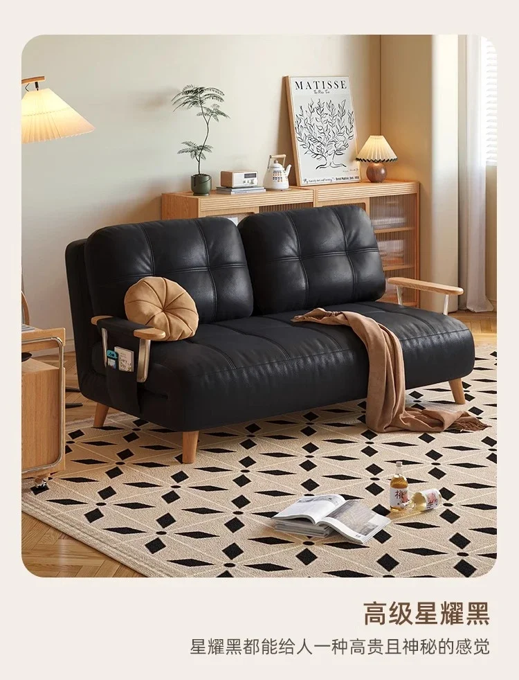 Cream wind small apartment exquisite sofa living room double fabric sofa folding dual-purpose sofa bed